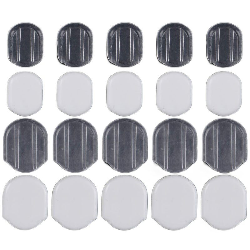 LOCOLO 64 Pieces Earring Back Pads Clear Silicone Comfort Earring Cushions for Clips on Earrings Backs 2 Size - Image 1
